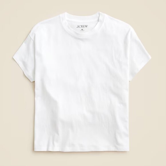 J. Crew Feather jersey cropped T-shirt Size XS - Picture 1 of 7